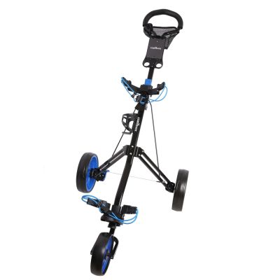 Caddymatic Golf Pro Lite 3 Wheel Golf Cart Black/Blue