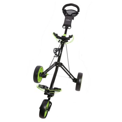 Caddymatic Golf Pro Lite 3 Wheel Golf Cart Black/Green