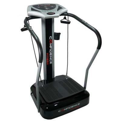 Confidence Fitness Whole Body Vibration Plate Trainer Machine with Arm Straps