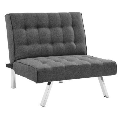 Homegear Split Back Fabric Accent Chair / Flat Recliner