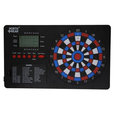 North Gear Darts Electronic Dart Scorer with Voice Prompts, 500+ Games