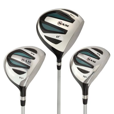 OPEN BOX Ram Golf EZ3 Ladies Wood Set inc Driver, 3 Wood and 5 Wood - Headcovers Included - Graphite Shafts