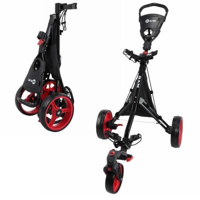 OPEN BOX Ram Golf Push / Pull 3-Wheel Golf Cart with 360° Rotating Front Wheel for Ultimate Agility