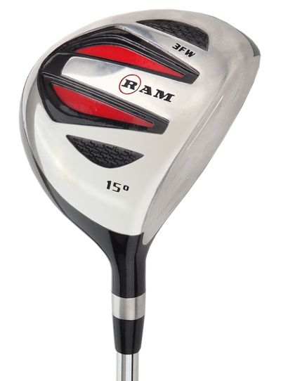 Ram Golf SGS #3 Fairway Wood - Mens Right Hand - Headcover Included -Steel Shaft