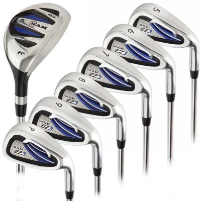 Ram Golf EZ3 Mens Right Hand +1 Inch Iron Set 5-6-7-8-9-PW - HYBRID INCLUDED