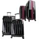 OPEN BOX Swiss Case 4W 2pc Suitcase Set Black / Purple,,,,