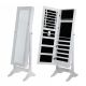 OPEN BOX Homegear Mirrored Jewelry Cabinet with Stand White