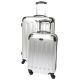 OPEN BOX Swiss Case 28 SILVER 2 pc Spinner Suitcase Set