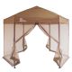 OPEN BOX Palm Springs Hexagonal Pop Up Canopy Tent with Mesh Walls