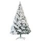 Homegear Deluxe 7.5ft Snow Flocked Artificial Christmas Tree with Metal Stand ,,,