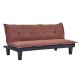 Homegear Furniture Microfiber Futon Sofa Bed Recliner Couch Brown