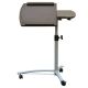 OPEN BOX Homegear Portable Rolling Laptop Desk / Table Stand on Wheels Brown
