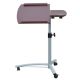 OPEN BOX Homegear Portable Rolling Laptop Desk / Table Stand on Wheels Cherry