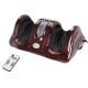 Homegear Electric Foot Massager Machine with Remote Control - Burgundy