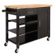 OPEN BOX Homegear Utility V3 Kitchen Cart with Storage Cabinet Island on Wheels