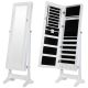 OPEN BOX Homegear Modern Mirrored Jewelry Cabinet With Stand White