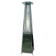 OPEN BOX Palm Springs Pyramid Quartz Glass Tube Flame Patio Heater - Stainless Steel