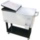 OPEN BOX North Gear Outdoor 80 Quarts Portable Rolling Cooler Cart Ice Chest