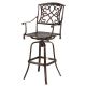 OPEN BOX Palm Springs Copper/Wrought Iron Effect Outdoor Patio Bar Stool/Swivel Chair