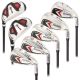 Ram Golf Accubar Mens Clubs Iron Set 6-7-8-9-PW with Hybrids 24° and 27° - Stiff Flex,,,,,,,